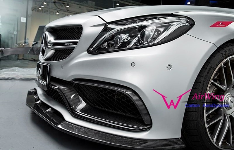 Mercedes-Benz W205 C63 - FD style carbon Front Lip Spoiler 04